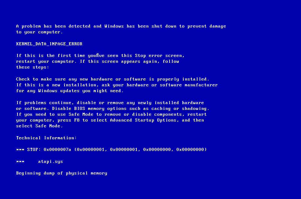 Синий экран – ошибка 41 на Windows 10